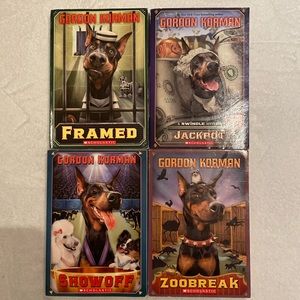 4 Gordon Korman paperback books